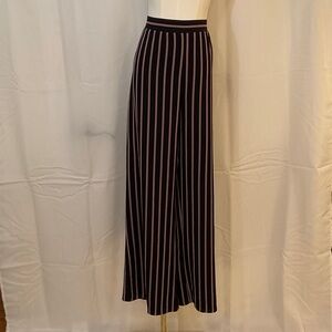 Gianni Bini Black and White Striped Wide Leg Pants